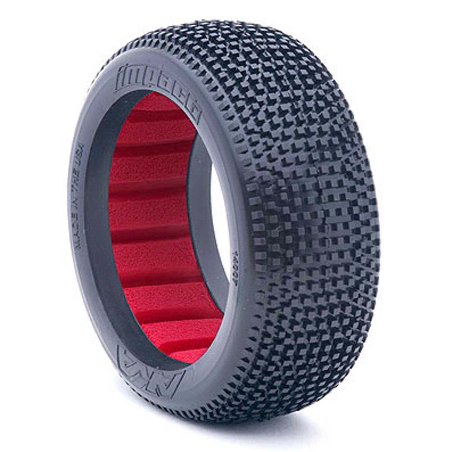 AKA Products 1/8 Buggy Impact Medium LW Tire w/ Red Insert (2)