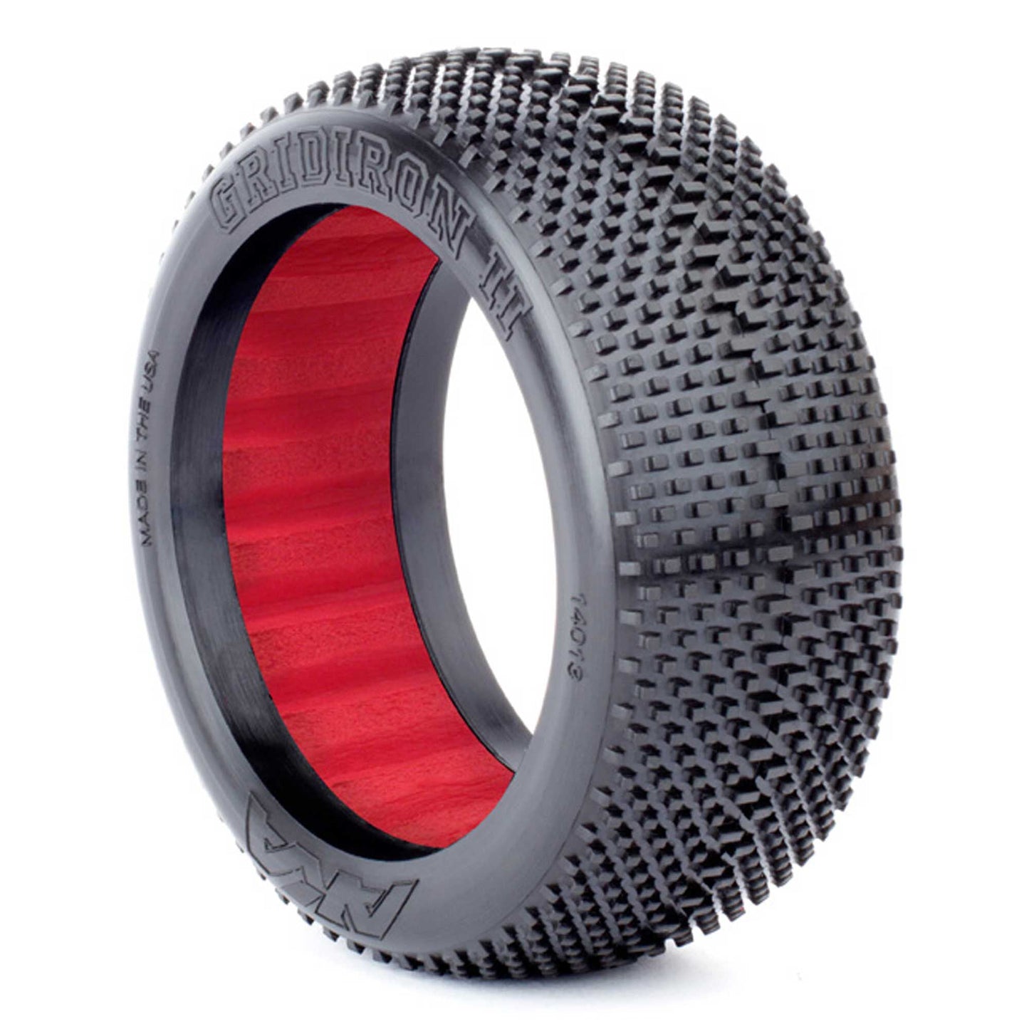 AKA Products 1/8 Buggy Gridiron II SSLW Tire w/ Red Insert (2)