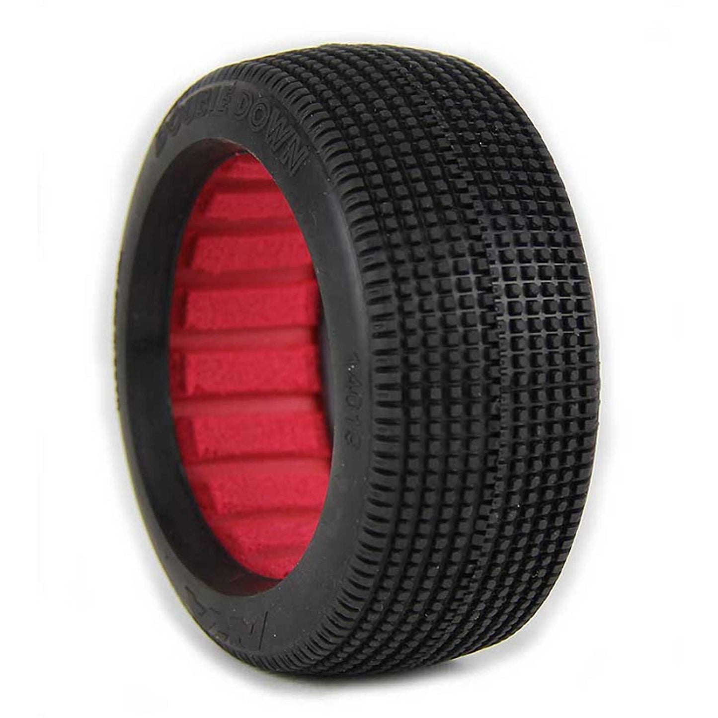 AKA Products 1/8 Buggy Double Down Soft Tire w/ Red Insert (2)