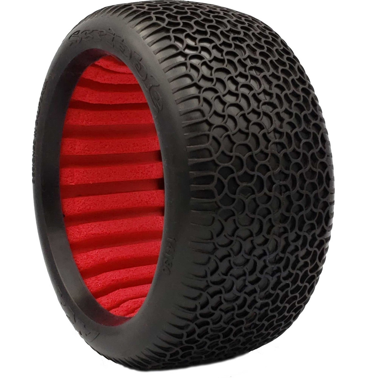 AKA Products 1/8 Truggy EVO Scribble w/RED Inserts, Clay (2)