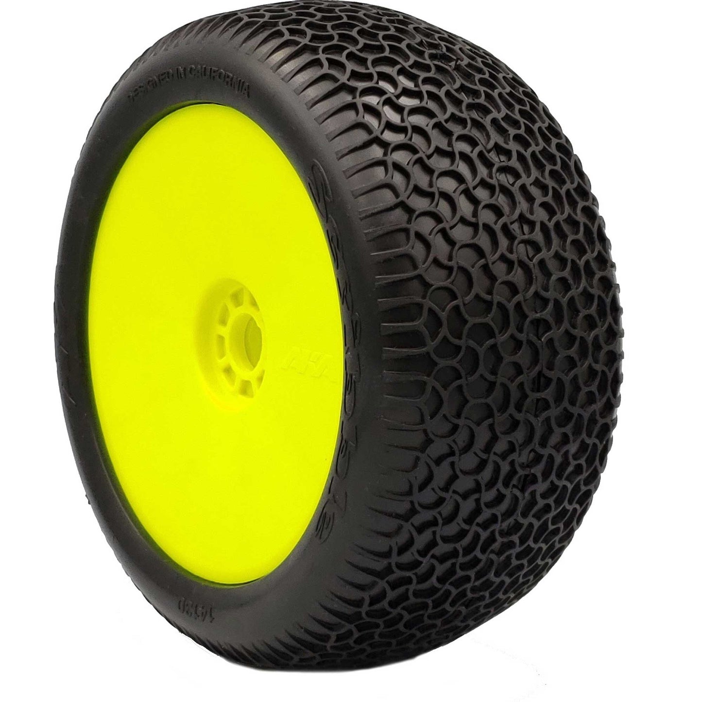 AKA Products 1/8 Truggy EVO Scribble PRMT Yellow, Soft LW (2)