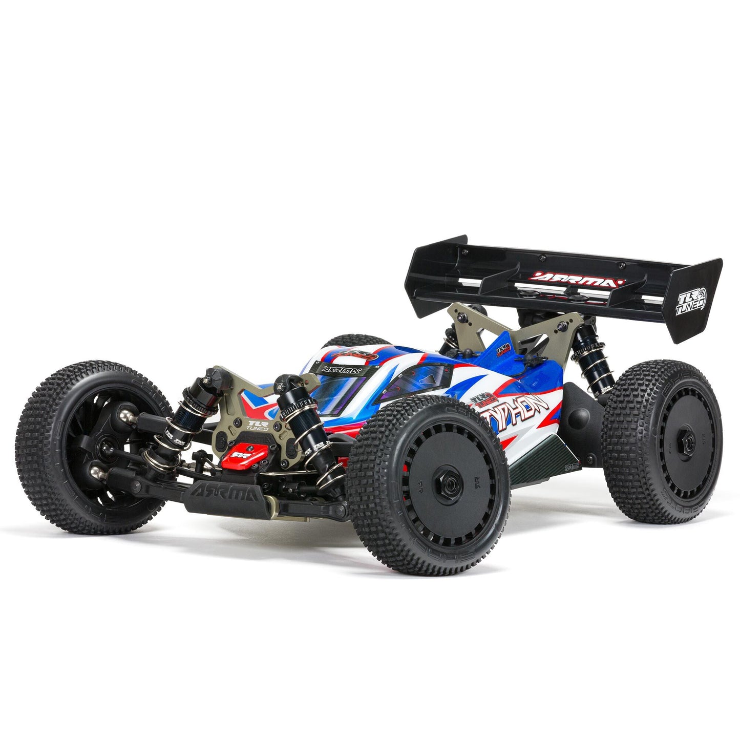 Arrma 1/8 TLR Tuned TYPHON BL-6S 4x4 Buggy RTR - Red/Blue