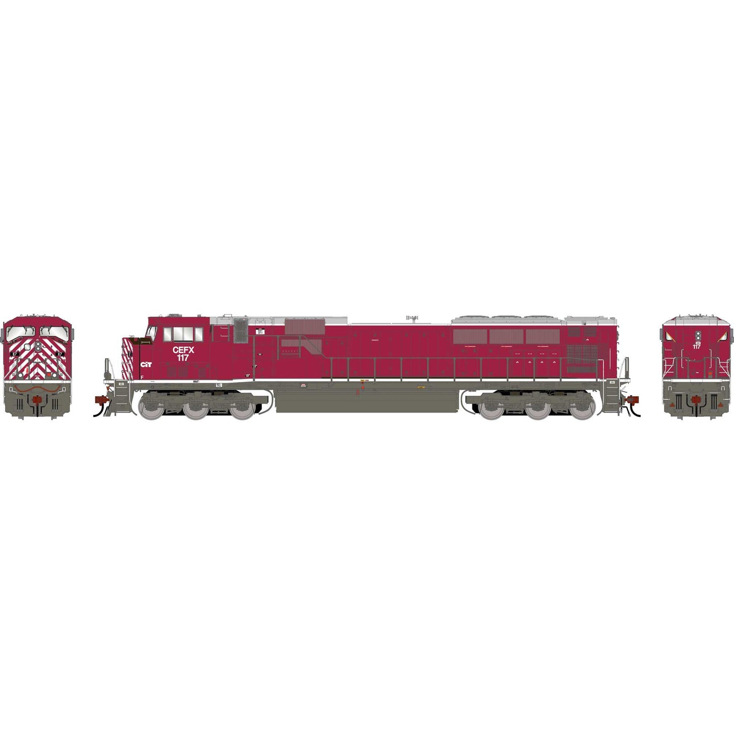 HO GEN SD90MAC Locomotive, CEFX #117