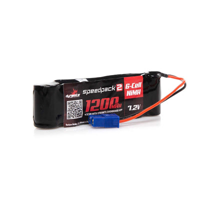 Dynamite SPEEDPACK2 7.2V 1200MAH 6 CELL NiMH, LONG: MINIS