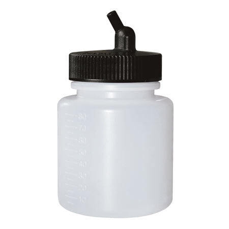 Iwata Big Mouth Airbrush Bottle 3oz/84ml Jar w/ 38mm Adaptor Cap