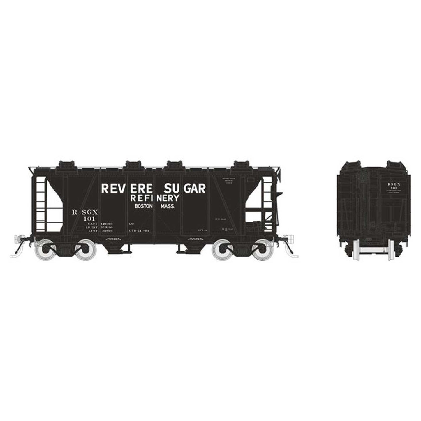 HO Enterprise Covered Hopper: Revere Sugar: Single Car #1