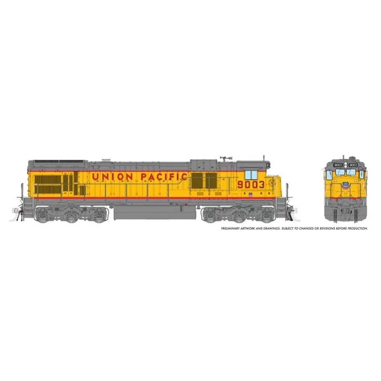 HO C36-7 DC/DCC/Silent: Union Pacific - 1988 Reletter: #9042