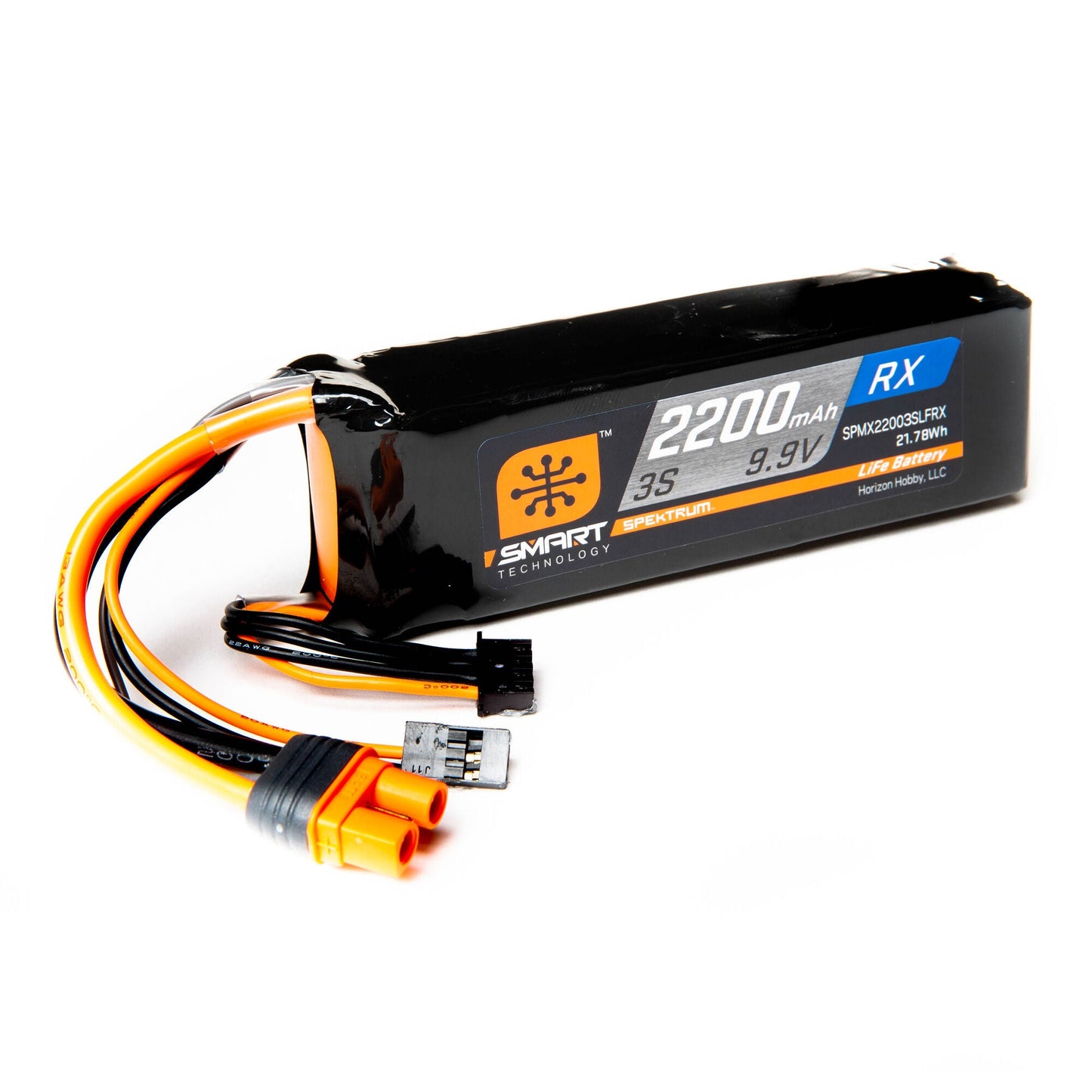 Spektrum 2200mAh 3S 9.9V Smart LiFe ECU IC3