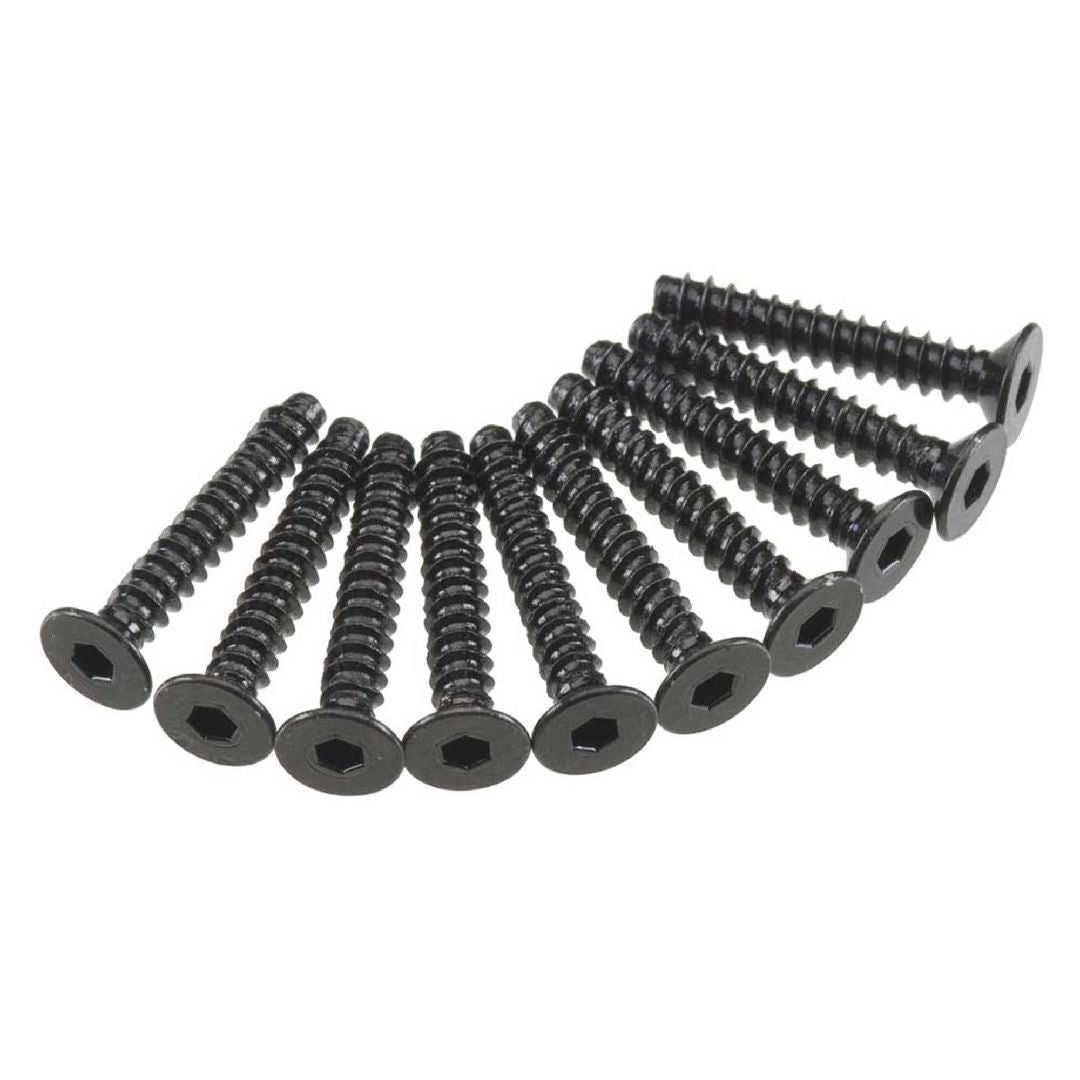 Axial AXA468 Hex Socket Tap Flat Head M3x18mm Black (10)