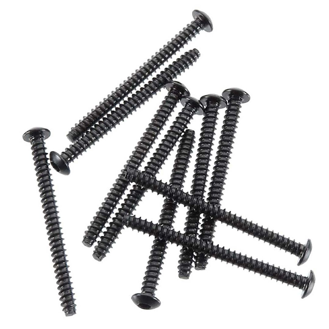 Axial AXA0442 Hex Socket Tapping Button Head M3x35mm Black (10)