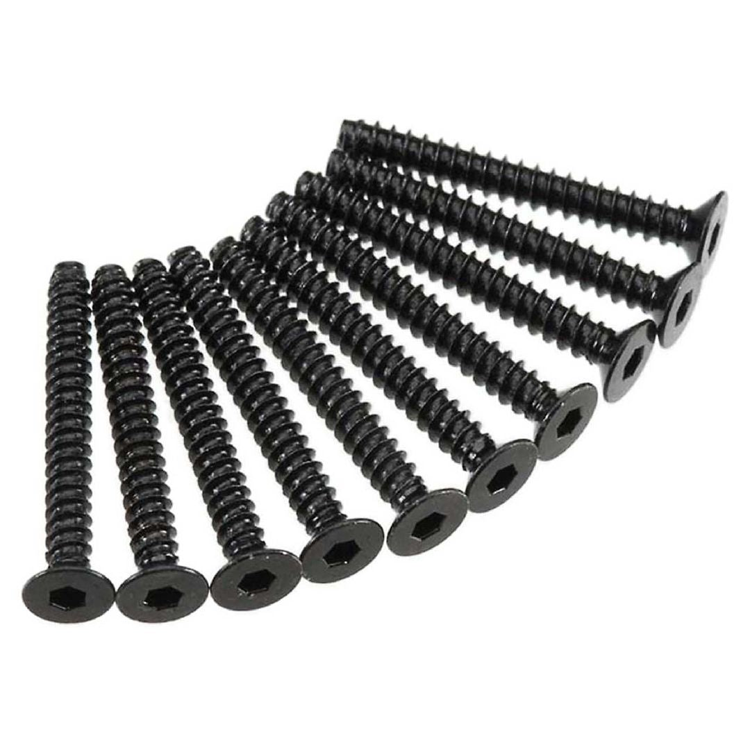 Axial AXA470 Hex Socket Tap Flat Head M3x25mm Black (10)