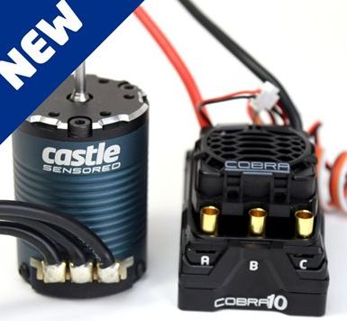 Castle Creations Cobra 10 6S Max, 25.2V Max, 8A PEAK BEC w/1406-2280KV Sensored Motor