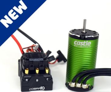 Castle Creations Cobra 10 6S Max, 25.2V Max, 8A PEAK BEC w/1415-2400KV Sensored Motor