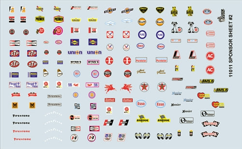 Gofer Racing Sponsor Sheet #2 Decal Sheet 1/24