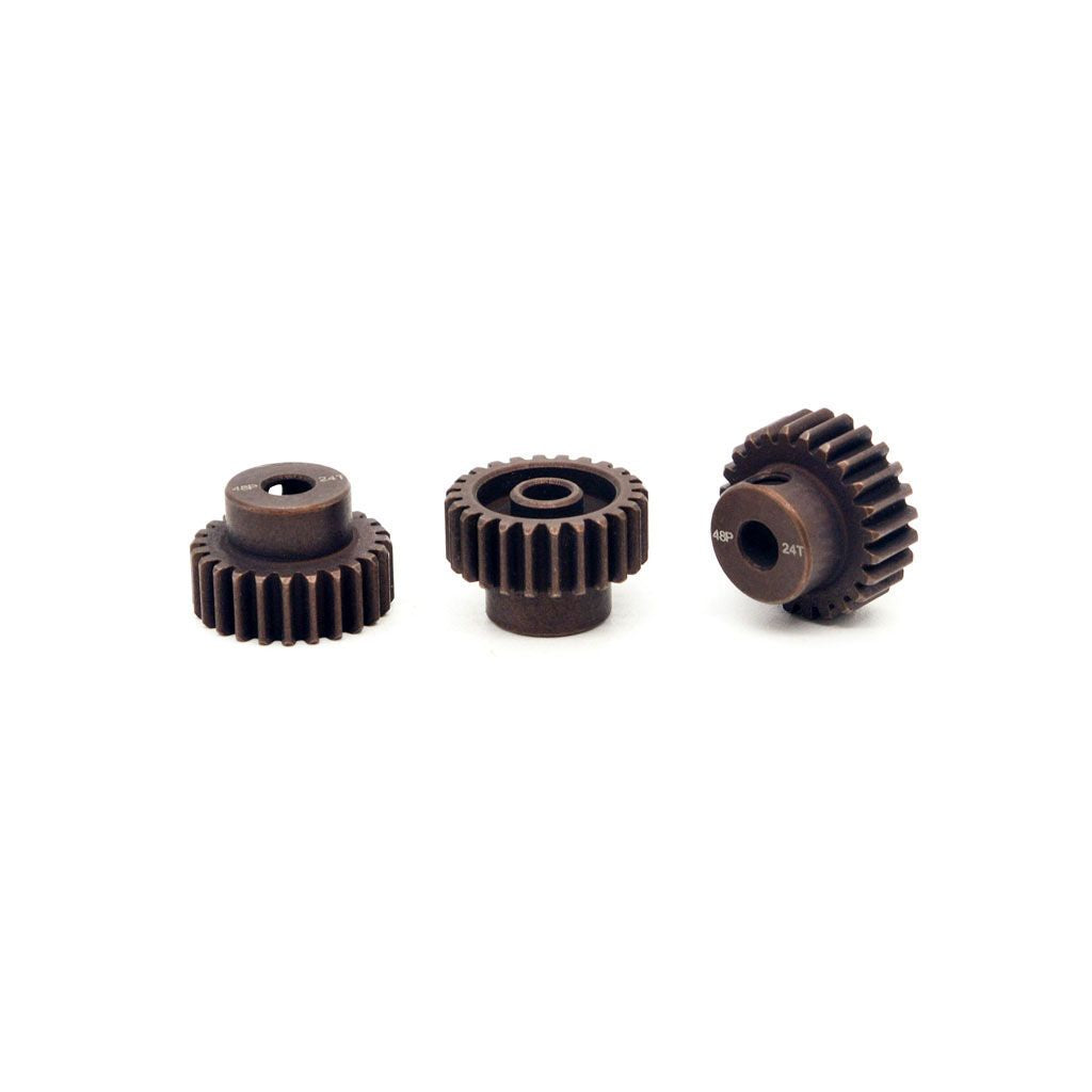 Hobby Details 48P Steel Pinion Gear - Black 3mm Shaft (14T)