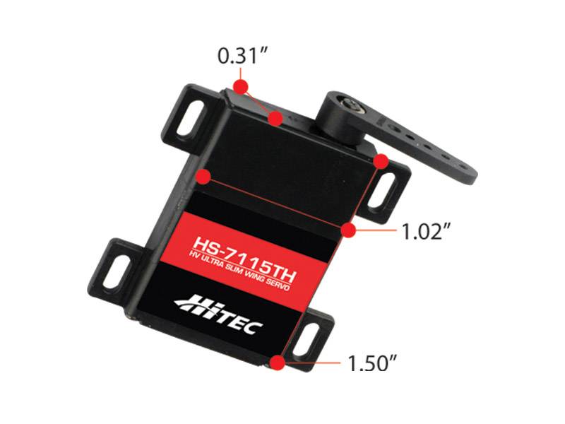 Hitec HS-7115TH Digital, HV Ultra Premium Slim Wing Servo