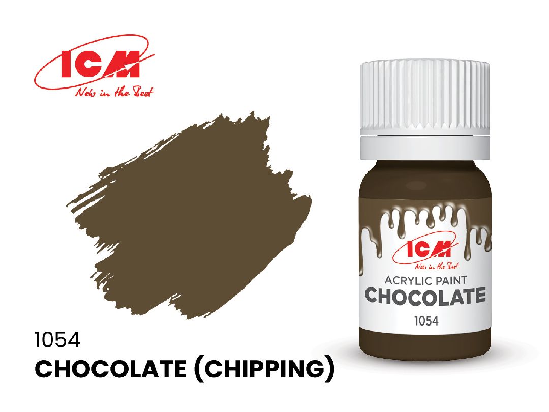 ICM Brown Colours - Chocolate (Chipping) bottle, 12 ml (8 Pack)