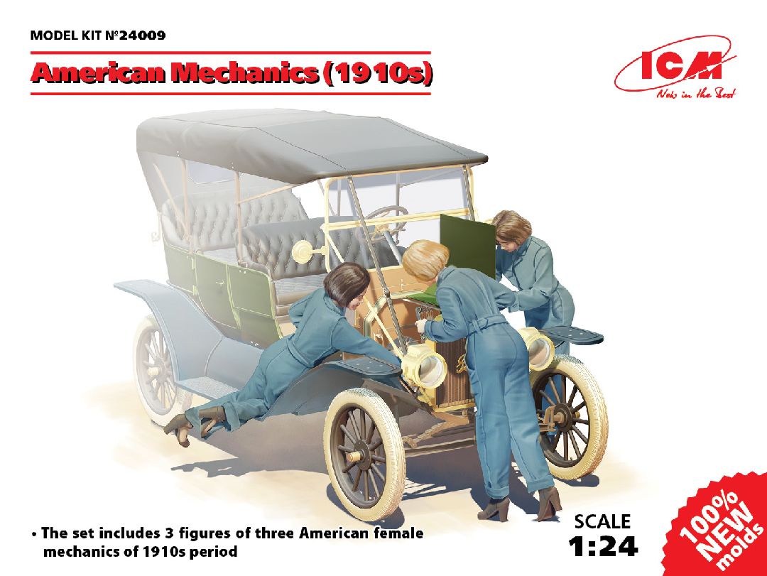 ICM 1/24 American mechanics (1910s) (3 figures)
