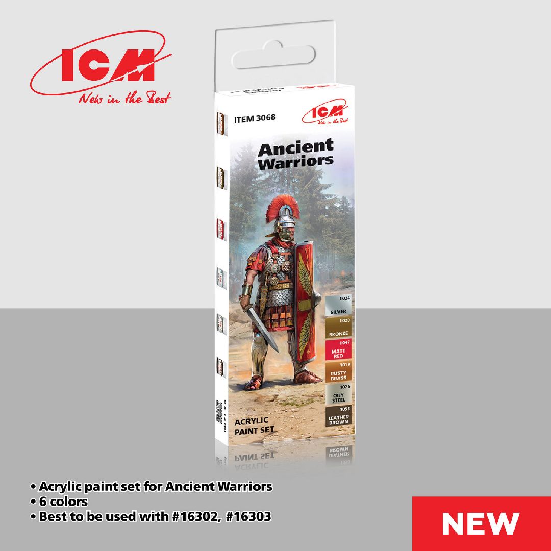 ICM Acrylic Paint Sets for Ancient Warriors (6 colours)