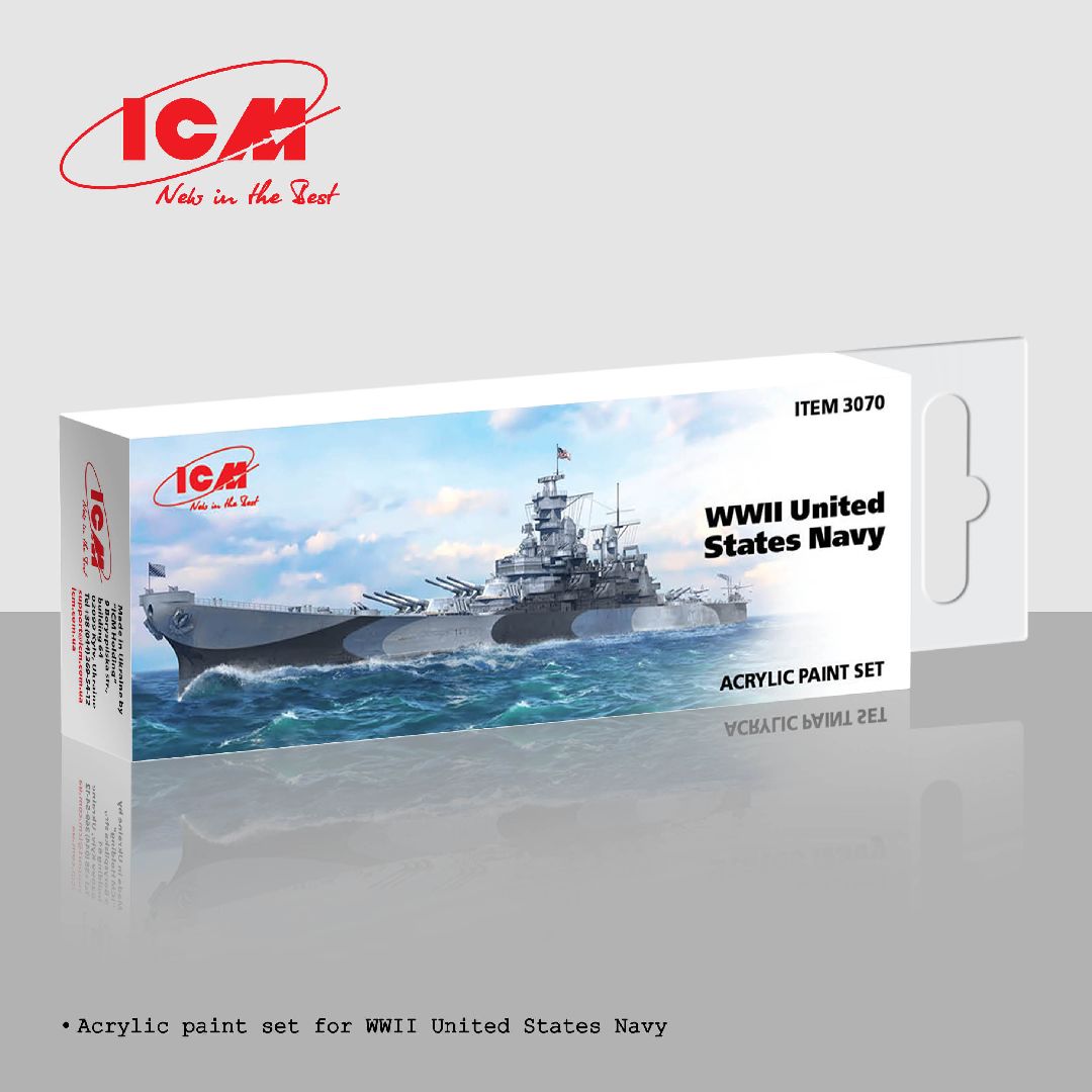 ICM Acrylic Paint Sets for WWII United States Navy (6 colours)