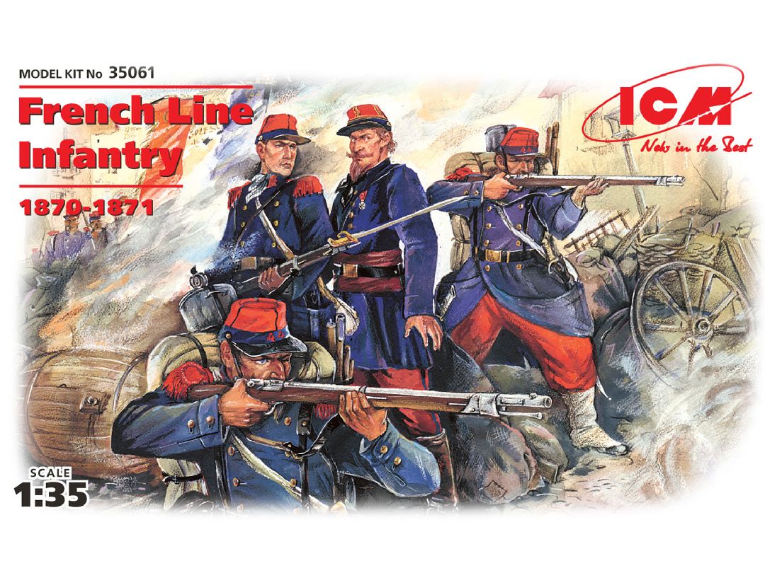 ICM 1/35 French Line Infantry (1870-1871) (4 figures)