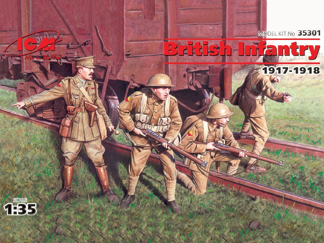 ICM 1/35 British Infantry (1917-1918) (4 figures)