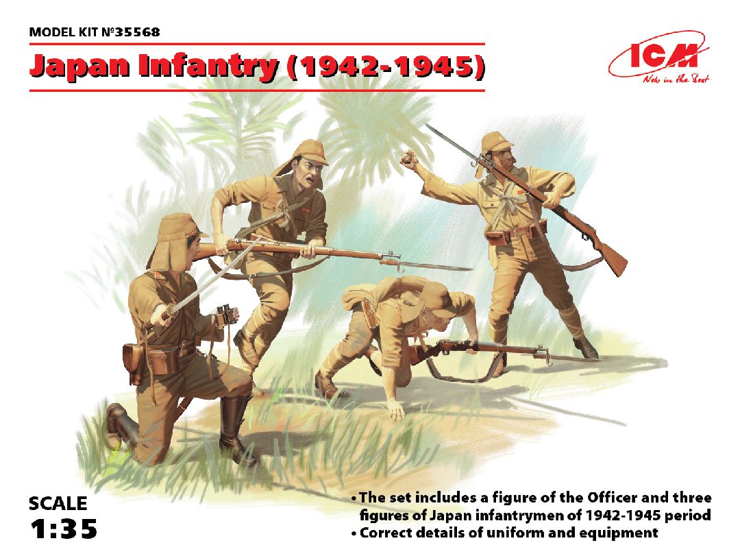 ICM 1/35 Japan Infantry (1942-1945) (4 figures)