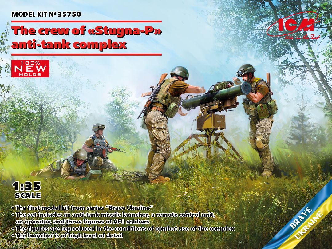 ICM 1/35 The crew of "Stugna-P" anti-tank complex