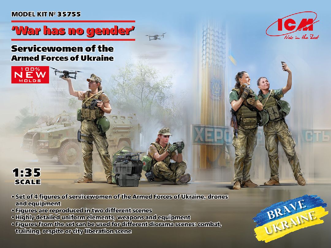 ICM 1/35 War has no gender'. Female Armed Forces of Ukraine