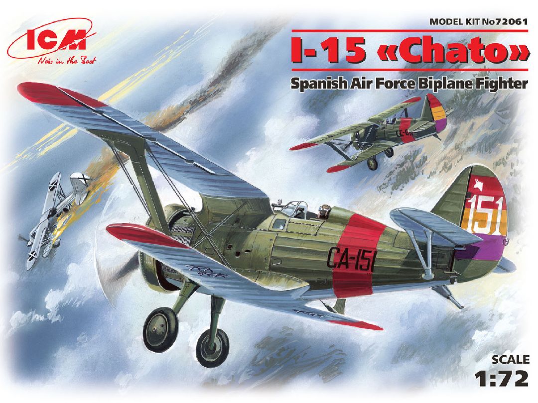 ICM 1/72 I-15 "Chato", Spanish Air Force Biplane Fighter