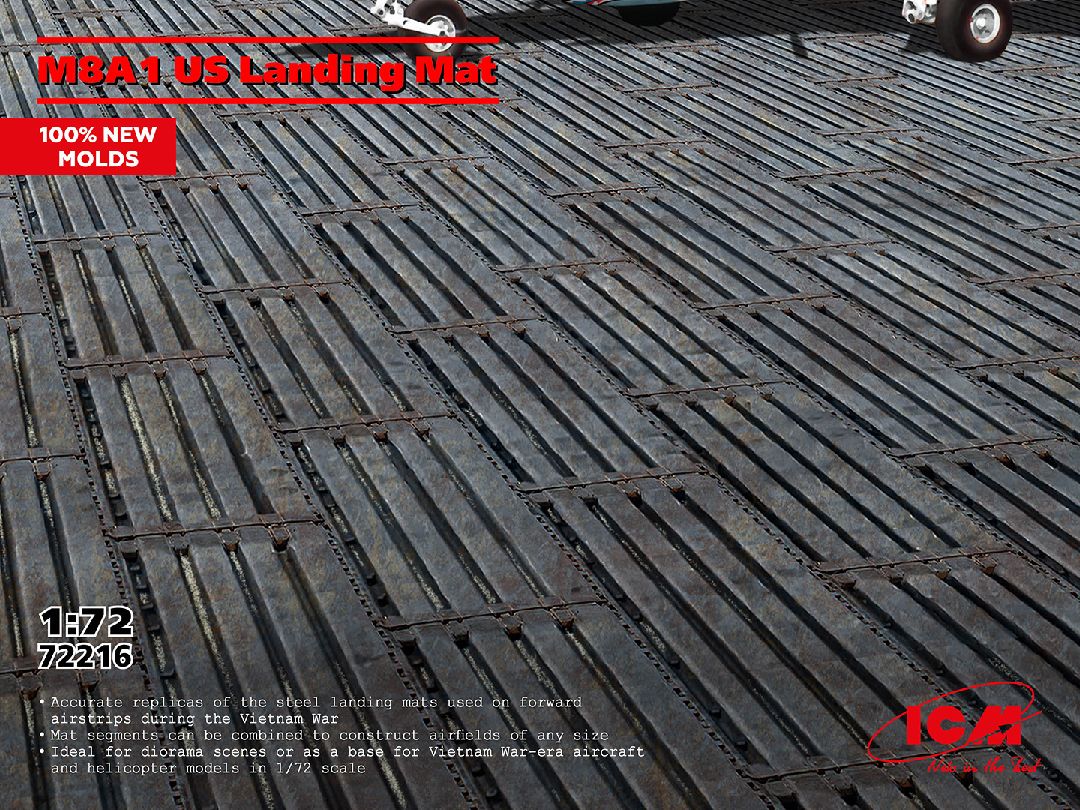 ICM 1/72 M8A1 US Landing Mat (100% new molds)