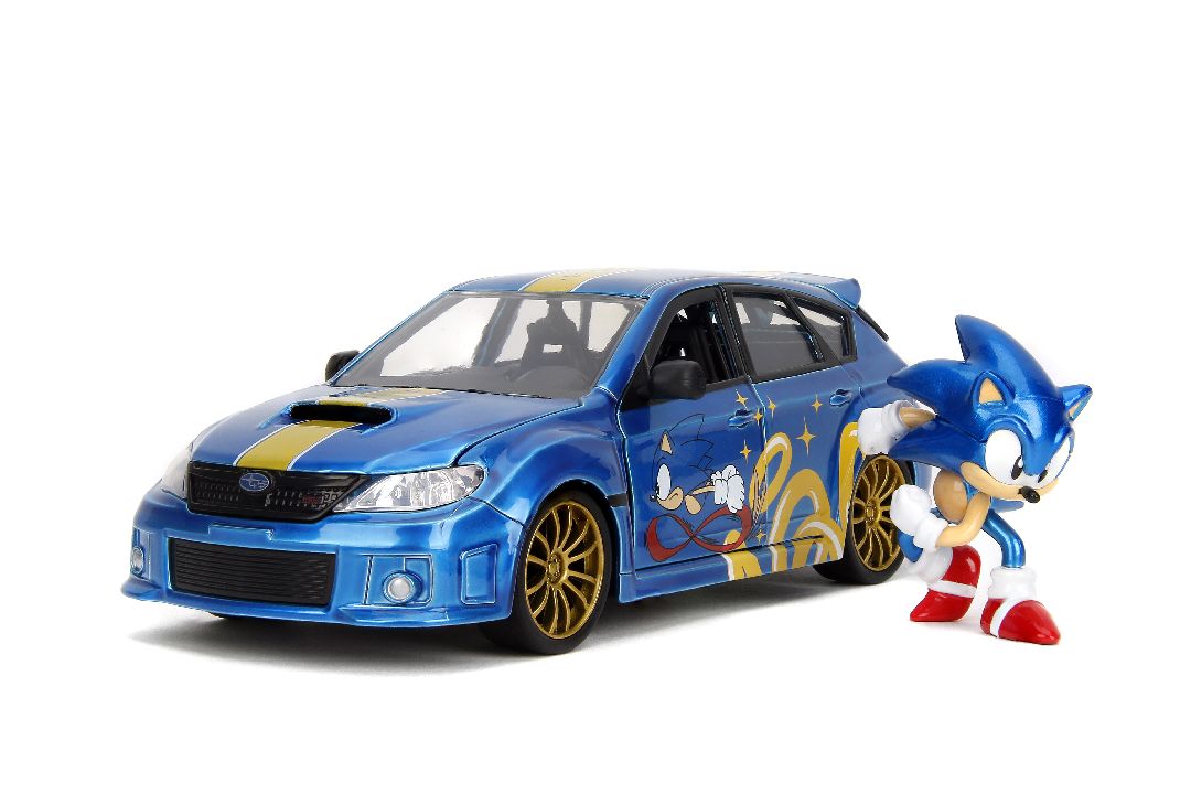 Jada 1/24 "Hollywood Rides" - 2012 Subaru Impreza WRX w/ Sonic The Hedgehog