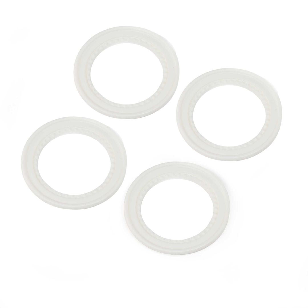 Losi Beadlock Rings, Snap In, White (4): LMT 2.0