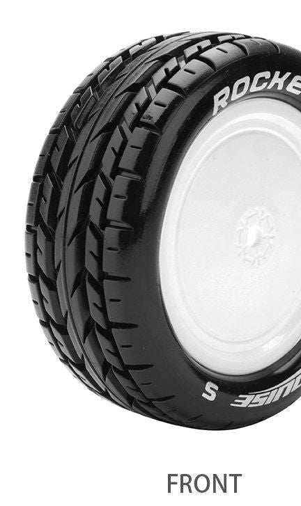 Louise R/C E-Rocket 1/10 Buggy on White Wheels (front 4WD)(2)