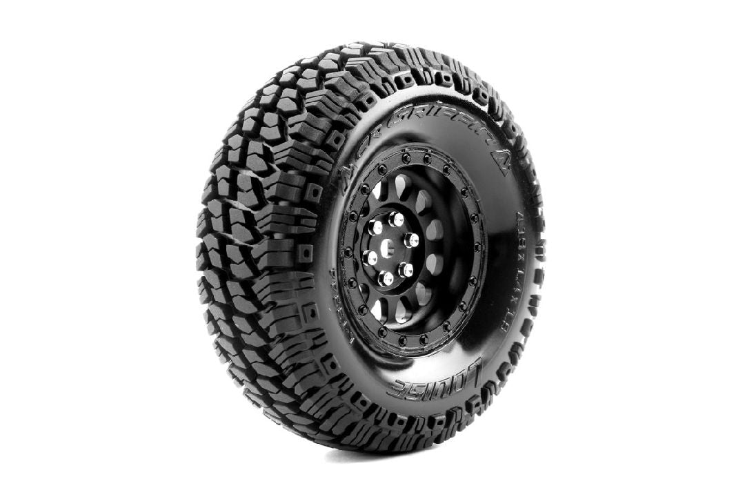 Louise R/C CR-Griffin 1.9" 1/10 Crawler Class 1 (Super Soft Compound) 12mm Hex on Black Wheels (2)