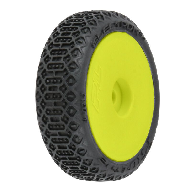 Pro-Line Racing Electron 2.0 Mounted Yellow (4) for Losi Micro-B