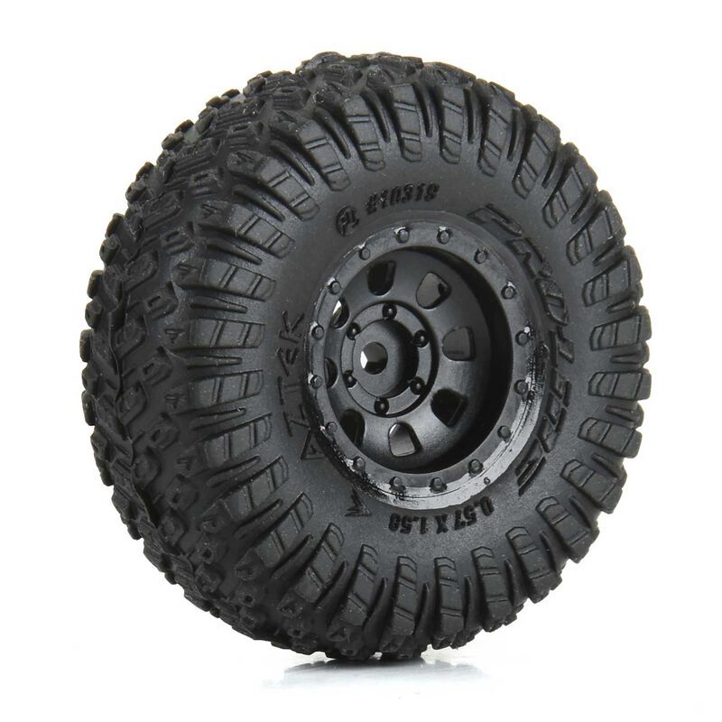 Pro-Line 1/30 Aztek Front/Rear Mounted Black Clobber (4)