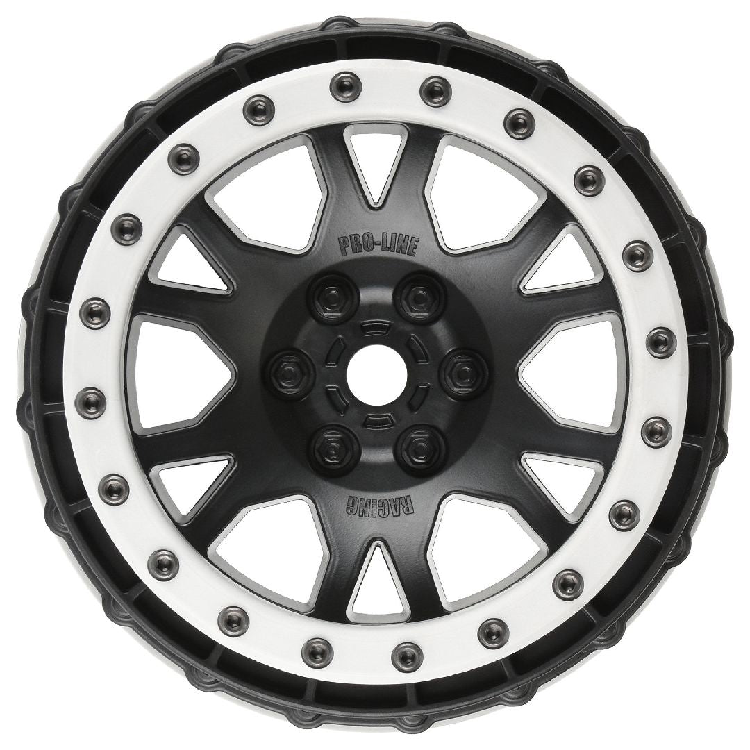 Pro-Line Impulse Pro-Loc Black Wheels with Stone Gray Rings