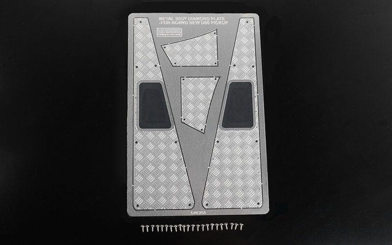 RC4WD Steel Front Side Hood Diamond Plates for RC4WD Gelande II
