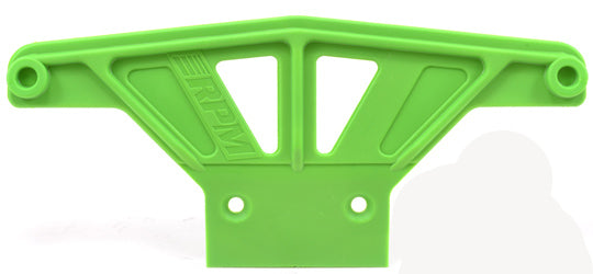 RPM Wide Front Bumper for Rustler, Stampede 2wd & Bandit - Green