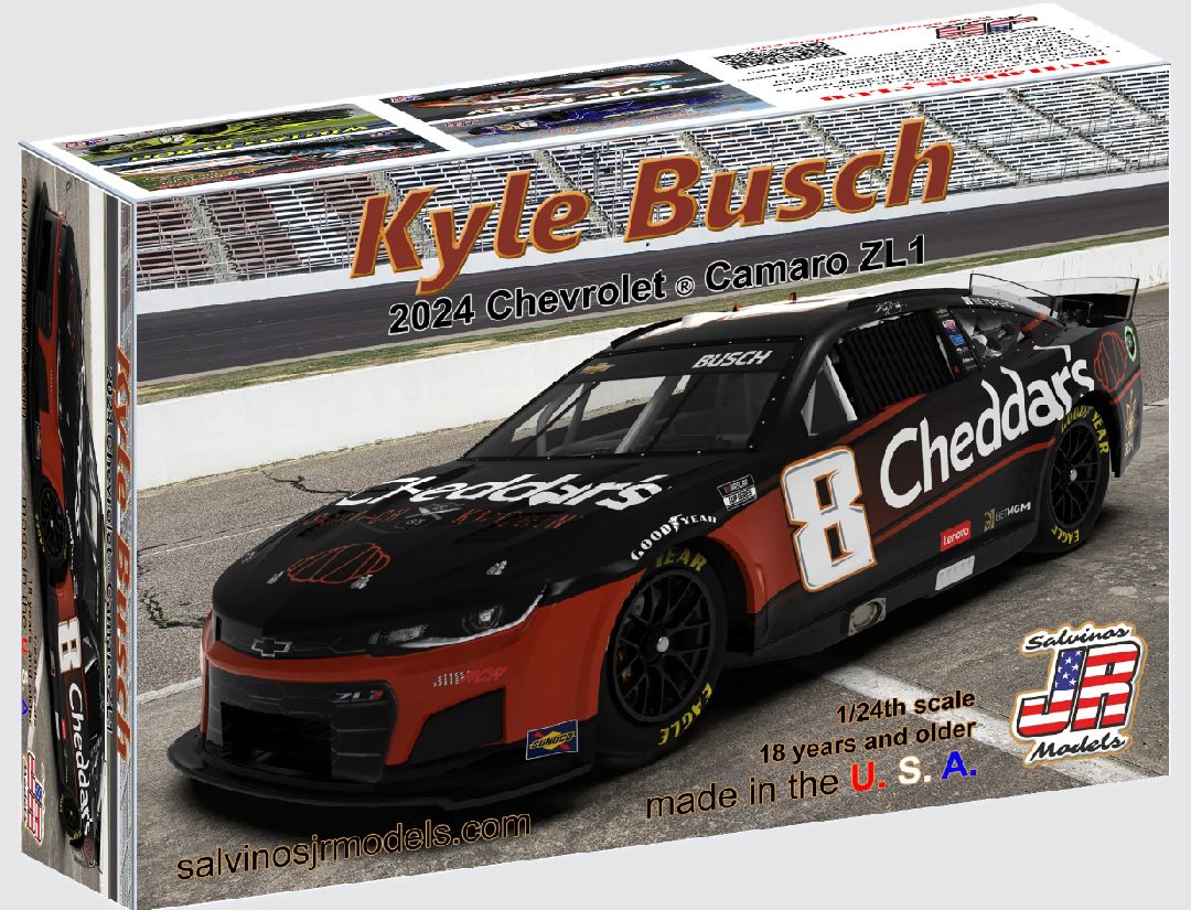 Salvinos JR Models 1/24 2024 Kyle Busch Camaro "Cheddars"