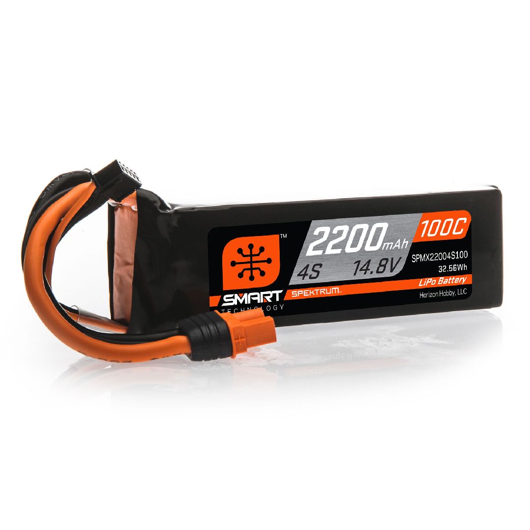 Spektrum 2200mAh 4S 14.8V 100C Smart LiPo IC3