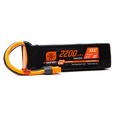 Spektrum 2200mAh 3S 11.1V Smart G2 LiPo 100C IC3