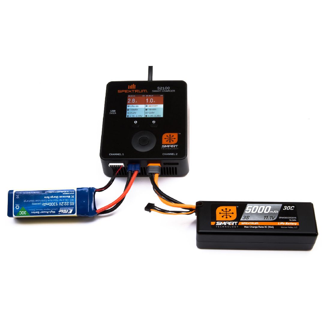 Spektrum 5000mAh 2S 7.4V Smart LiPo 30C Hardcase; IC3
