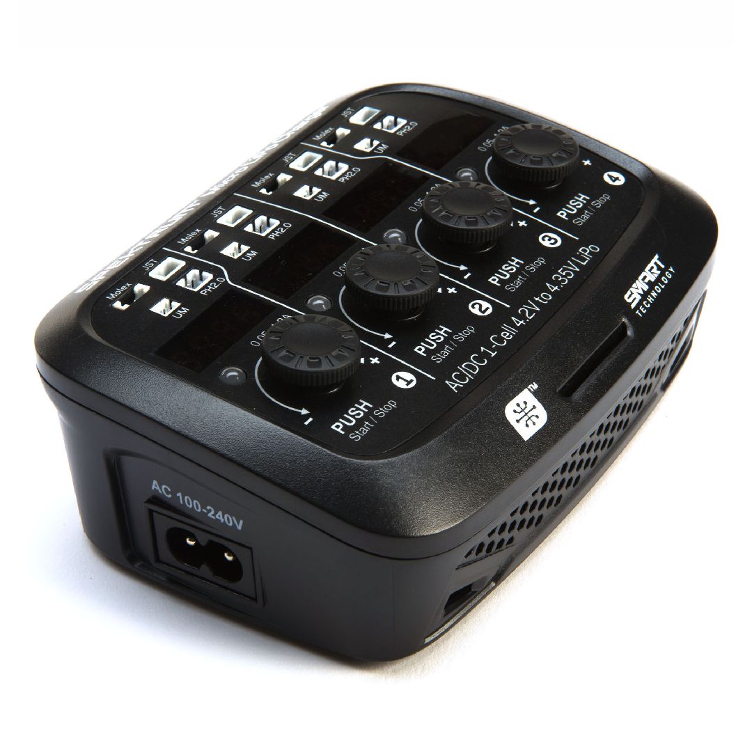 Spektrum Spektrum S44 Micro 4 port AC/DC 1S LiPo Charger