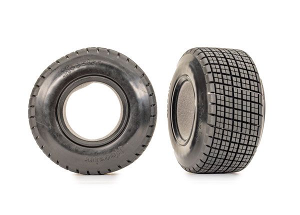 Traxxas Tires, Hoosier (dual profile 4.3x1.7- 2.2/3.0") (2)/ foam inserts (2)