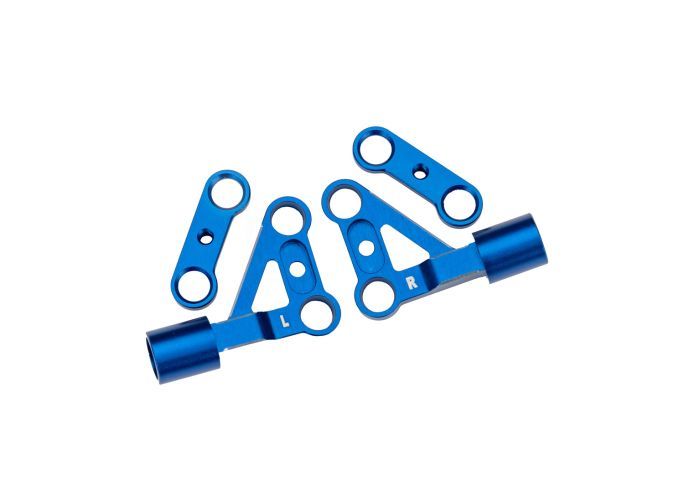 Traxxas Suspension arms, upper, front, 6061-T6 Aluminuminum (blue-anodized) (left & right)/ 2.5x5mm BCS (with threadlock) (2)