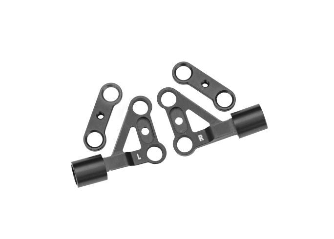 Traxxas Suspension arms, upper, front, 6061-T6 Aluminuminum (gray-anodized) (left & right)/ 2.5x5mm BCS (with threadlock) (2)