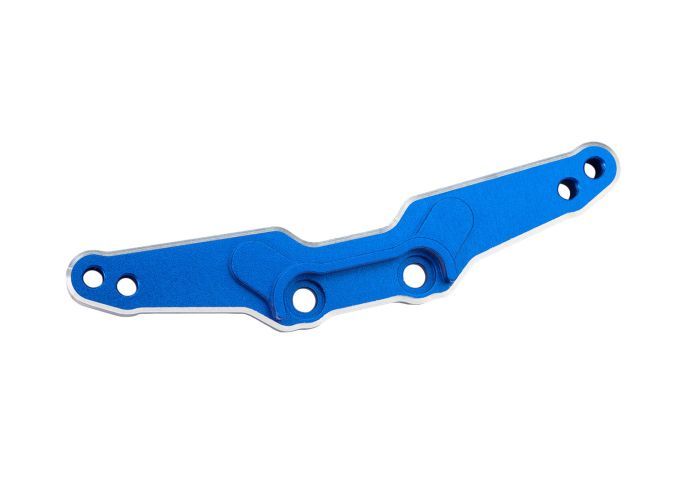 Traxxas Shock tower, rear, 6061-T6 Aluminuminum (blue-anodized)/ 3x15mm BCS (with threadlock) (2)