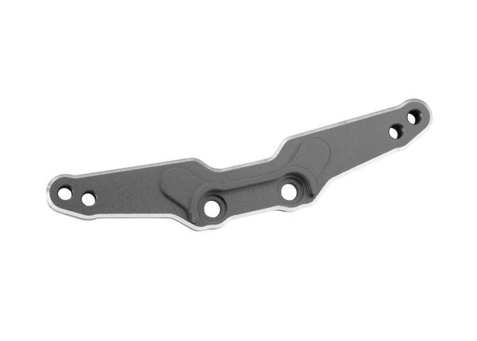 Traxxas Shock tower, rear, 6061-T6 Aluminuminum (gray-anodized)/ 3x15mm BCS (with threadlock) (2)